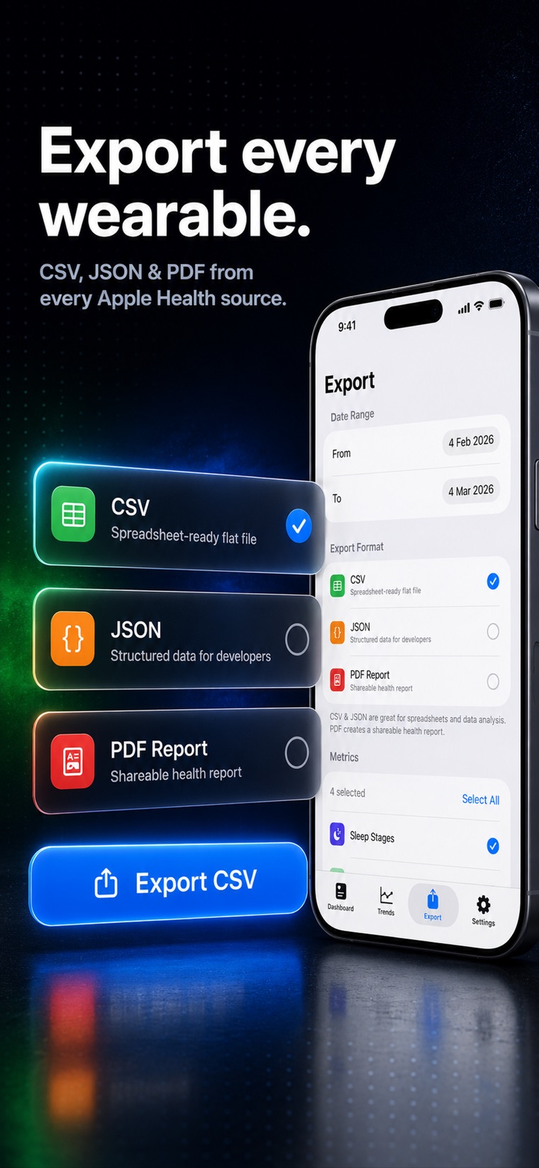 HealthSave app screen