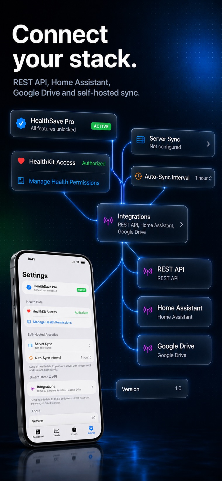 HealthSave screen