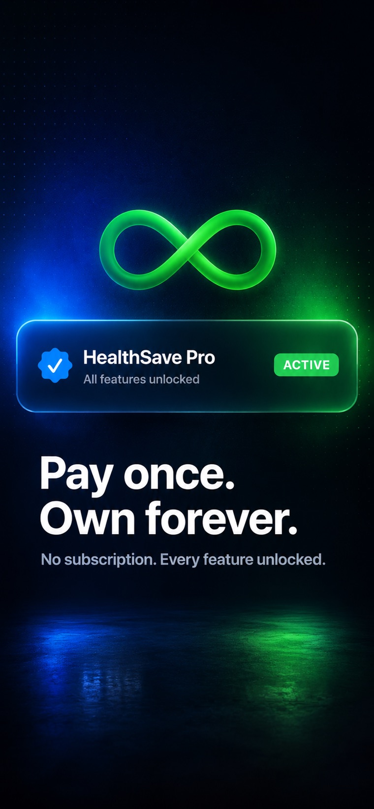 HealthSave screen